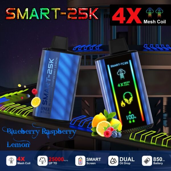 Buy Blueberry Raspberry Lemon Onee Stick Smart 25000 Puffs - USA