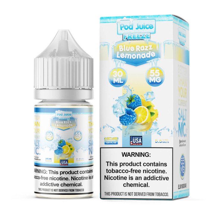 Blue Razz Lemonade Freeze - Pod Juice Salt E Liquid 30ML