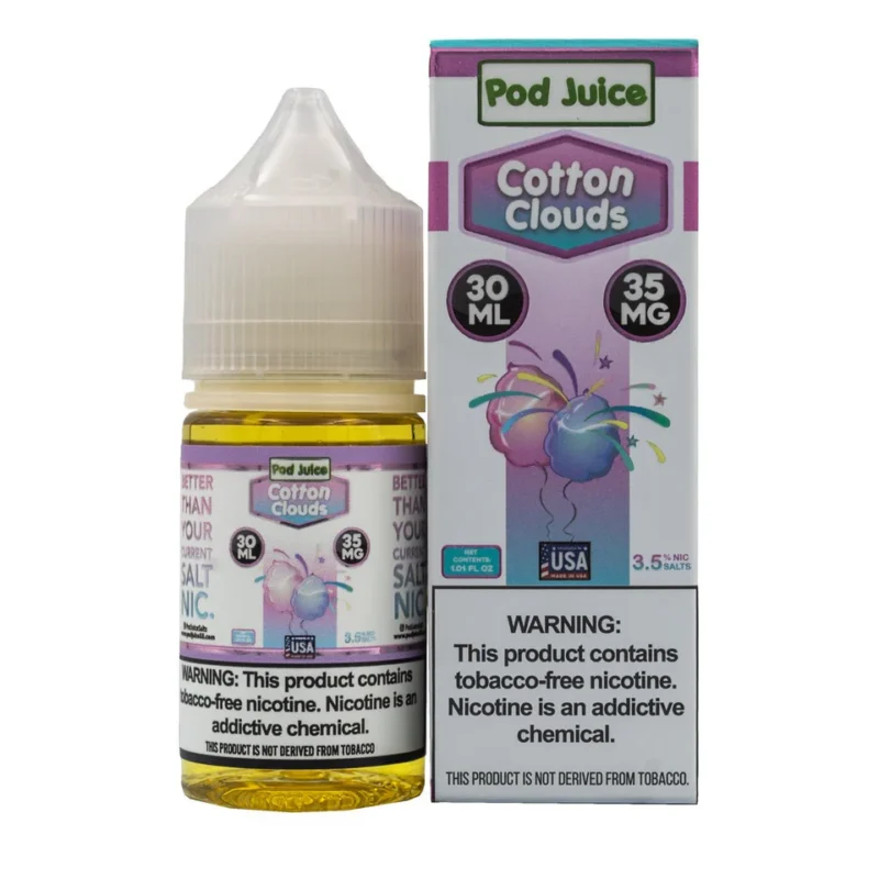 Cotton Clouds - Pod Juice Salt E Liquid 30ML