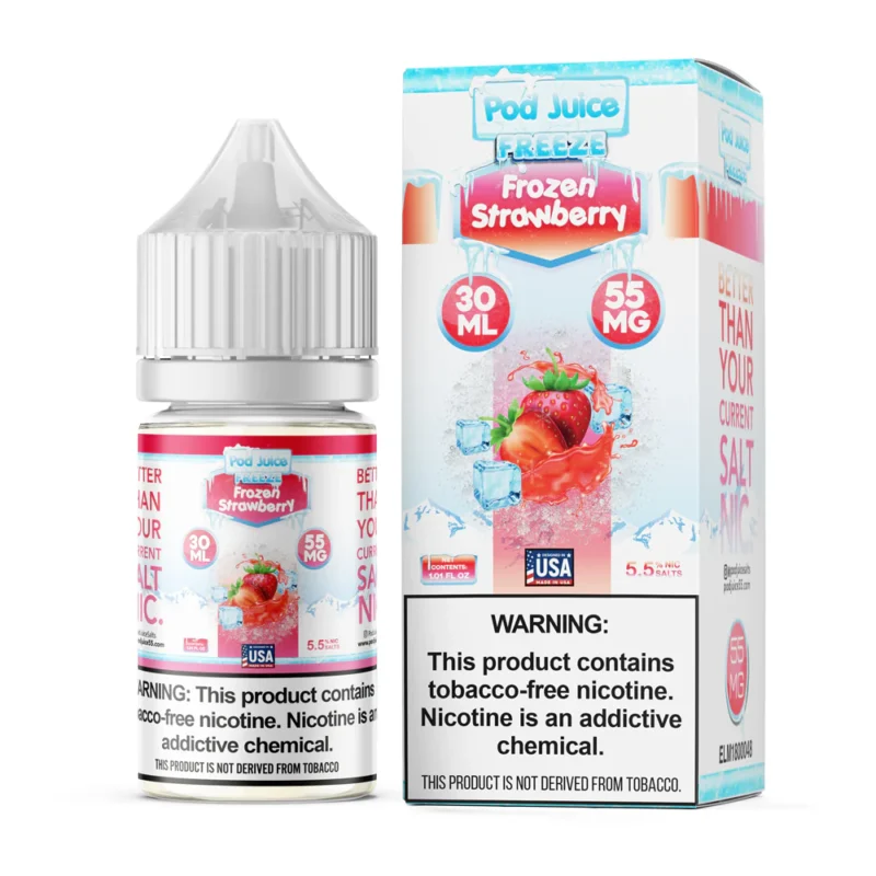 Frozen Strawberry Freeze - Pod Juice Salt E Liquid 30MLFrozen Strawberry Freeze - Pod Juice Salt E Liquid 30ML