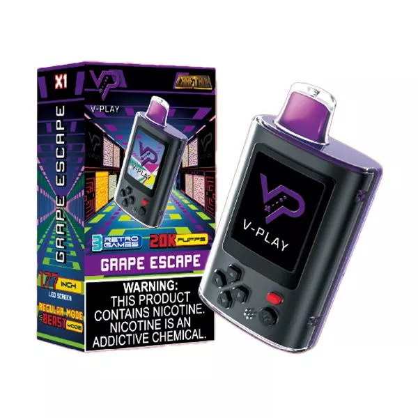 Grape Escape - V Play 20000 Puffs Disposable Vape | Smokers Heap