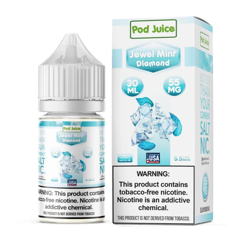 Jewel Mint Diamond - Pod Juice Salt E Liquid 30ML