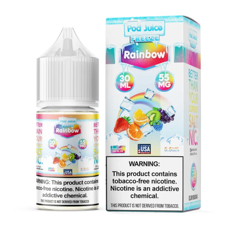 Rainbow Freeze - Pod Juice Salt E Liquid 30ML