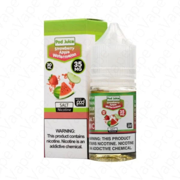 Strawberry Apple Watermelon - Pod Juice Salt E Liquid 30ML