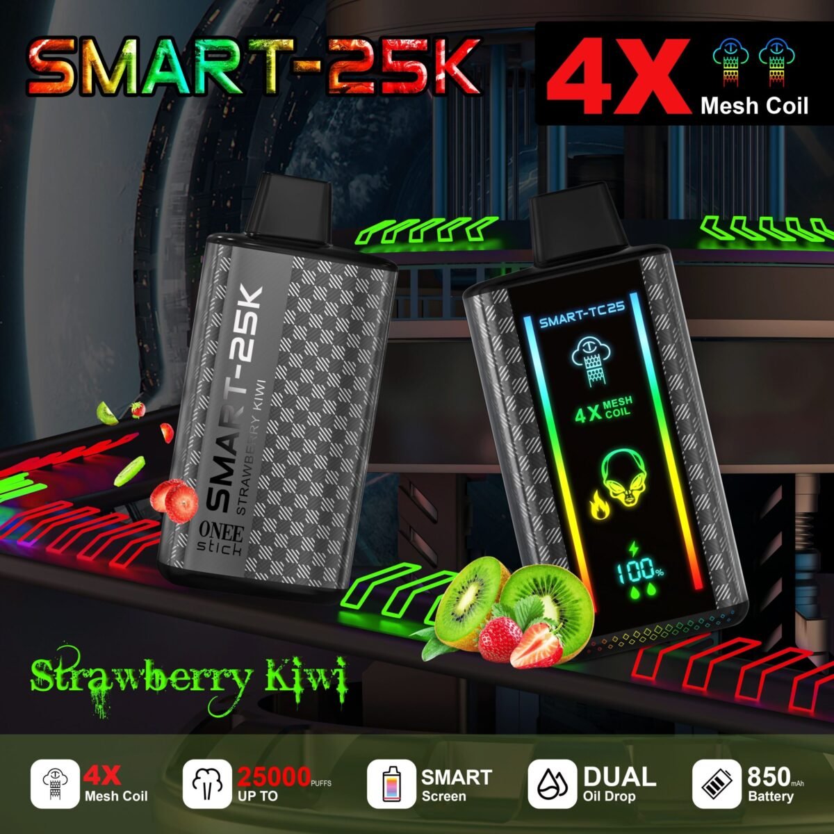 Strawberry Kiwi Onee Stick Smart 25K | USA