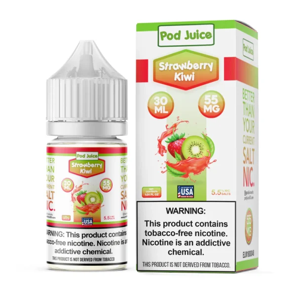 Strawberry Kiwi - Pod Juice Salt E Liquid 30ML