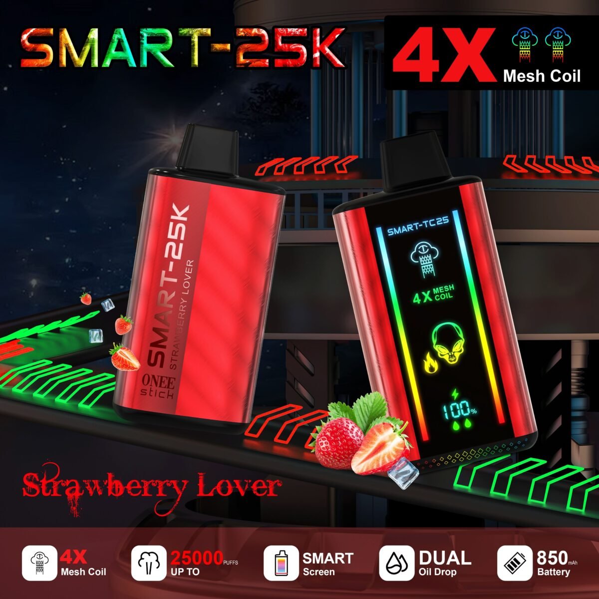 Strawberry Lover - Onee Stick Smart 25000 Puffs