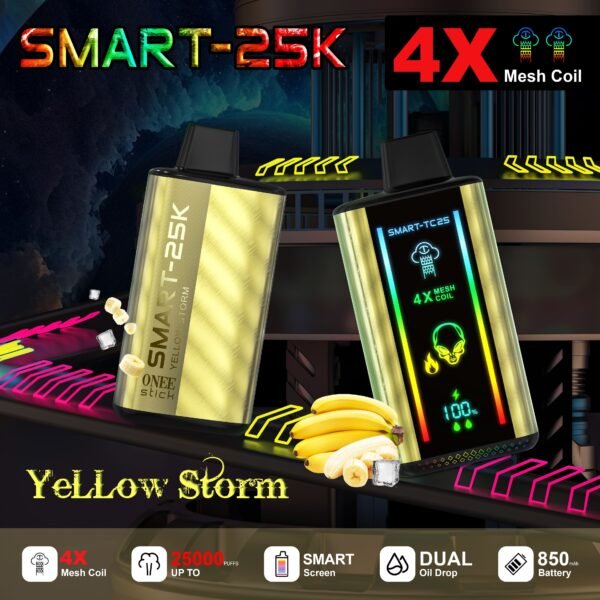 Yellow Storm - Onee Stick Smart 25000 Puffs