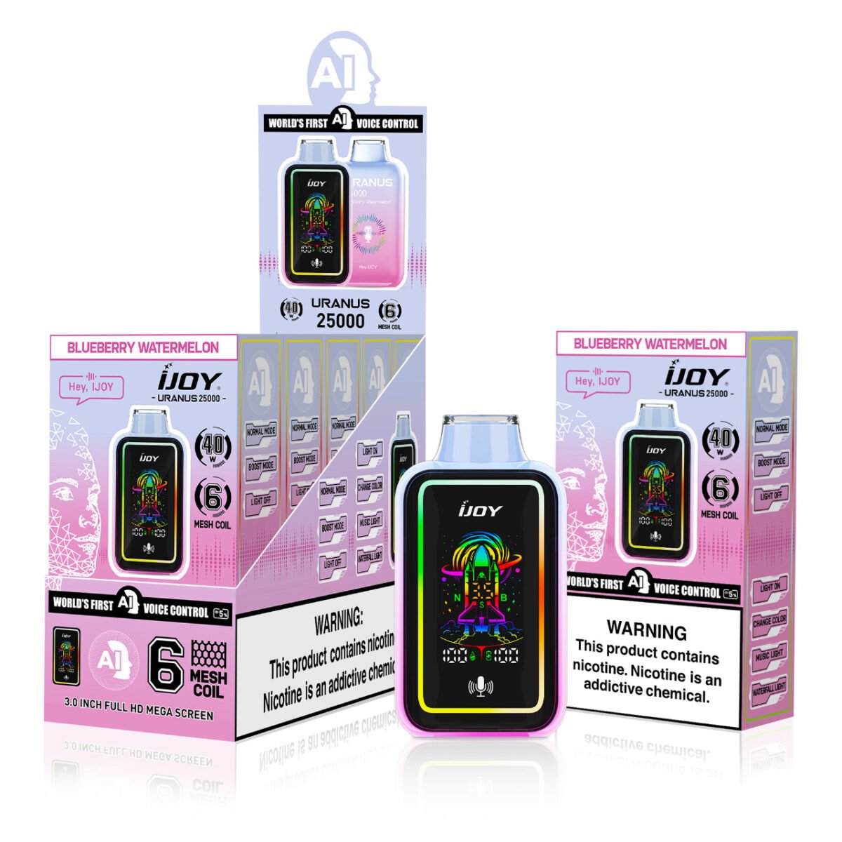 Blueberry Watermelon - iJoy Uranus 25000 Puffs