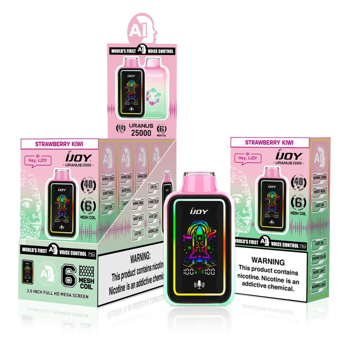 Strawberry Kiwi - iJoy Uranus 25000 Puffs