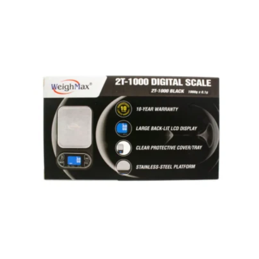 Weighmax BLG-100 BLACK Digital Scale - SmokersHeap | USA