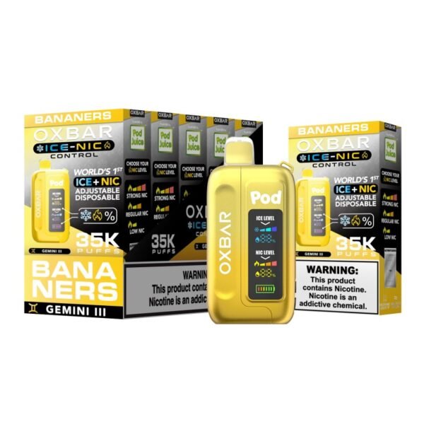 Buy Bananers Oxbar Ice-Nic Control 35K Puffs - USA