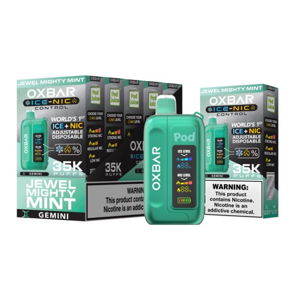 Buy Jewel Mighty Mint Oxbar Ice-Nic Control 35K Puffs - USA