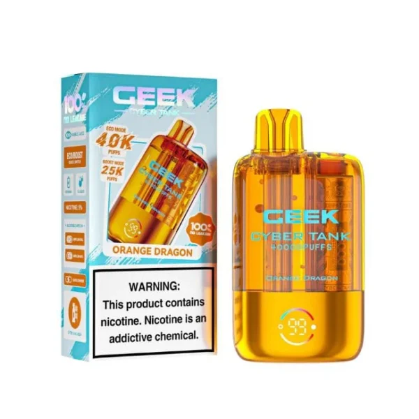 Orange Dragon Geek Cyber Tank Disposable Vape 40K Puffs