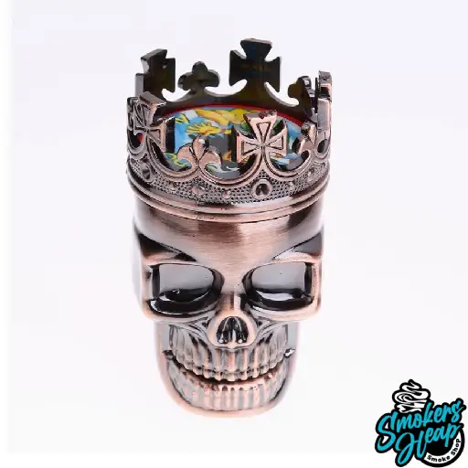 3-Layer Metal Crown Skull Tobacco Grinder
