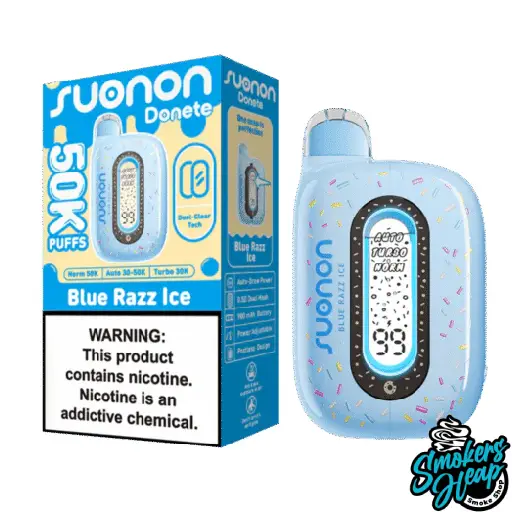 Buy Blue Razz Ice Vape – Suonon Donete 50K | Smokers Heap