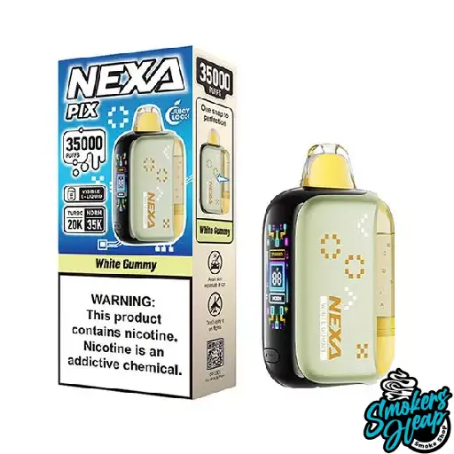 Buy White Gummy Vape – Nexa Pix 35K | Smokers Heap