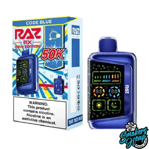 Buy Code Blue Raz RX 50K Disposable Vape Dew Edition