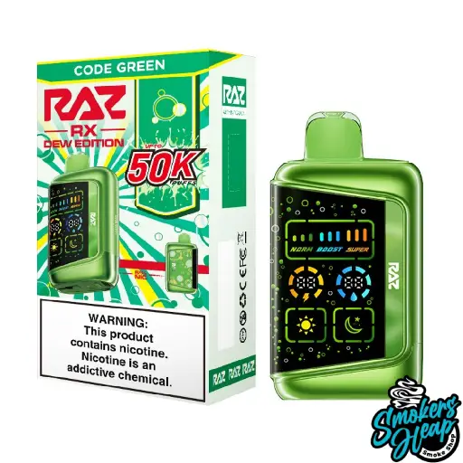 Buy Code Green Raz RX 50K Disposable Vape Dew Edition