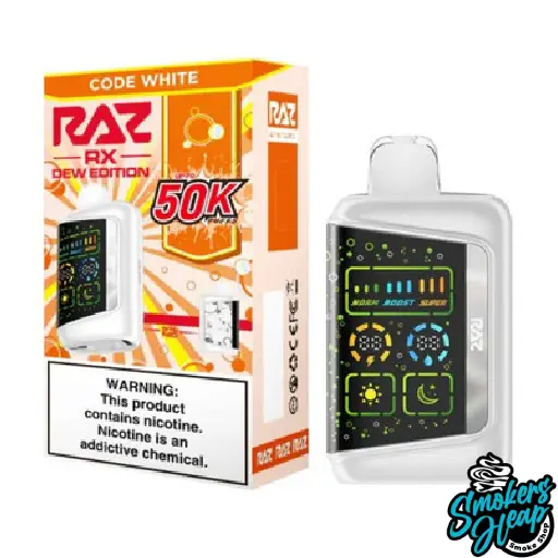 Buy Code White Raz RX 50K Disposable Vape Dew Edition