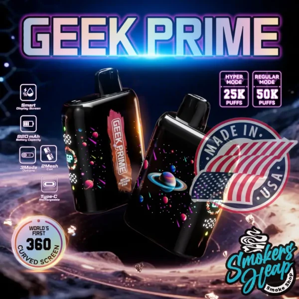 Buy Cool Mint Ice Geek Prime Vape 50K – Smokers Heap