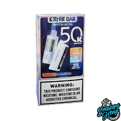 Blue Razz Ice - Extre Bar Switch Ultra 50K Puffs - Disposable Vape