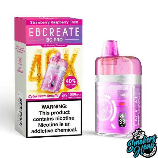 Buy Strawberry Raspberry Frost EBCREATE BC PRO 40K Puffs - US