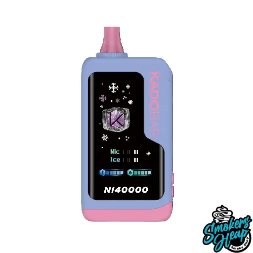 Blueberry Watermelon Kado Bar NI40K Ice + Nic Control Disposable Vape