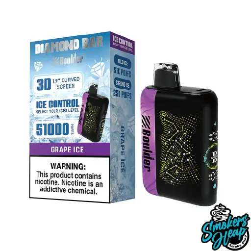 Grape Ice - Boulder Diamond Bar 51K Puffs - Disposable Vape