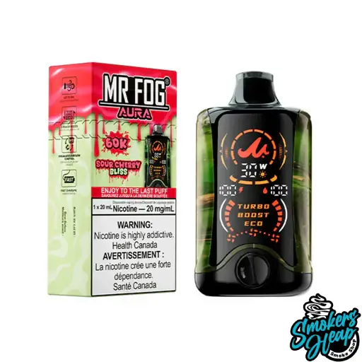 Sour Cherry Bliss - Mr Fog Aura 60k Puffs - Disposable Vape