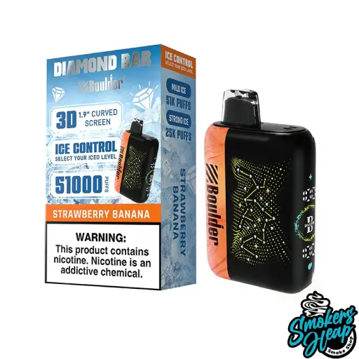 Strawberry Banana - Boulder Diamond Bar 51K Puffs - Disposable Vape