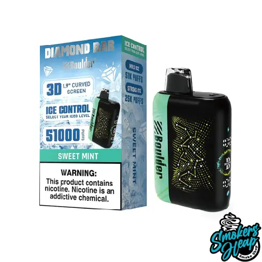 Sweet Mint - Boulder Diamond Bar 51K Puffs - Disposable Vape