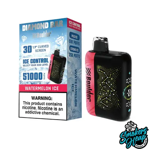 Watermelon Ice - Boulder Diamond Bar 51K Puffs - Disposable Vape