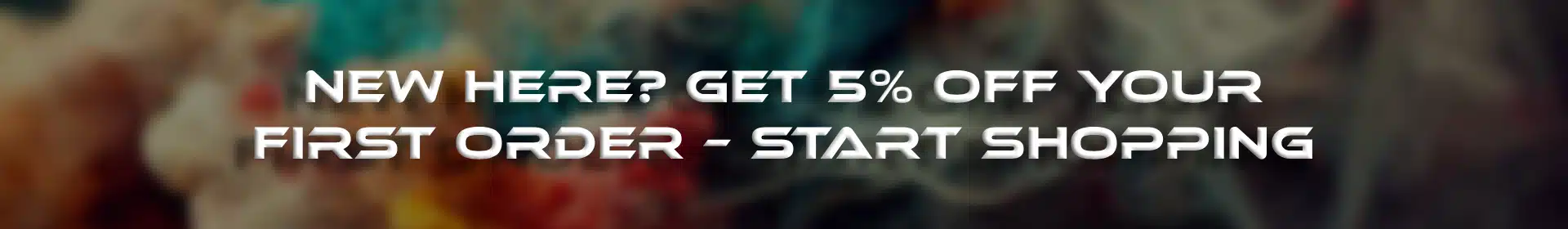 First Order Discount Banner
