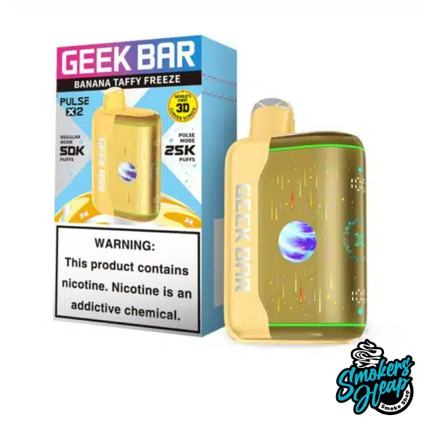 Banana Taffy Freeze - Geek Bar Pulse X 2 50000 Puffs Disposable Vape