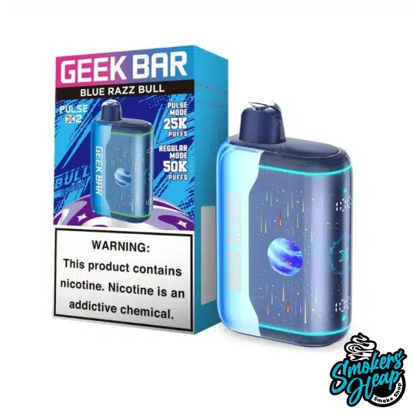 Blue Razz Bull - Geek Bar Pulse X 2 50000 Puffs Disposable Vape