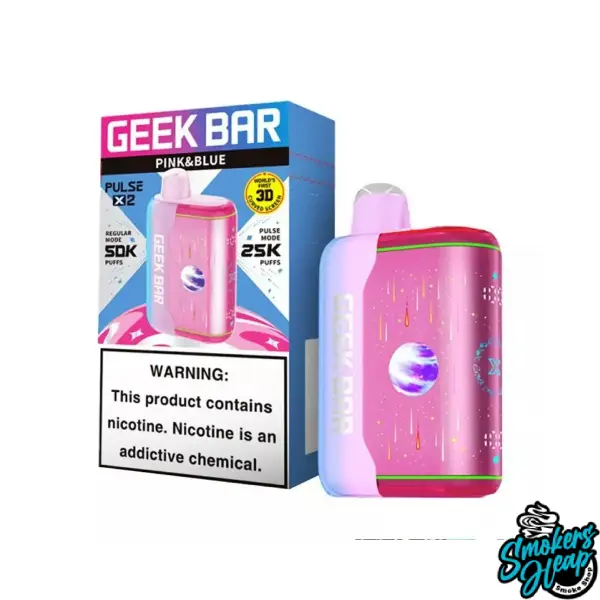 Pink&Blue- Geek Bar Pulse X 2 50000 Puffs Disposable Vape