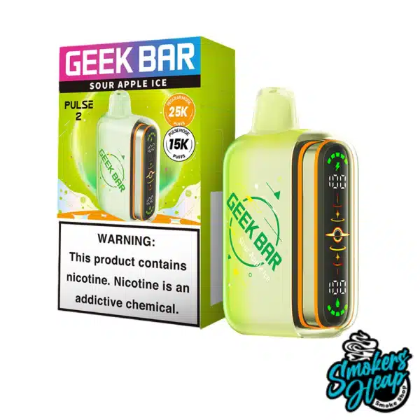 Sour Apple Ice - Geek Bar Pulse 2 25000 Puffs Disposable Vape