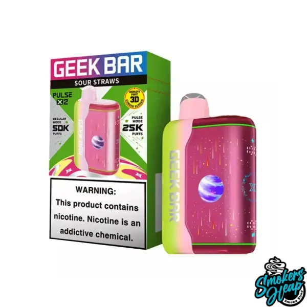 Sour Straws - Geek Bar Pulse X 2 50000 Puffs Disposable Vape