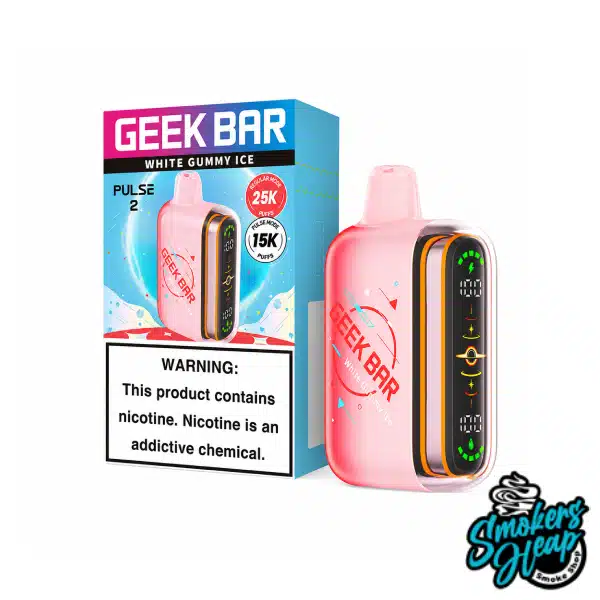 White Gummy Ice - Geek Bar Pulse 2 25000 Puffs Disposable Vape