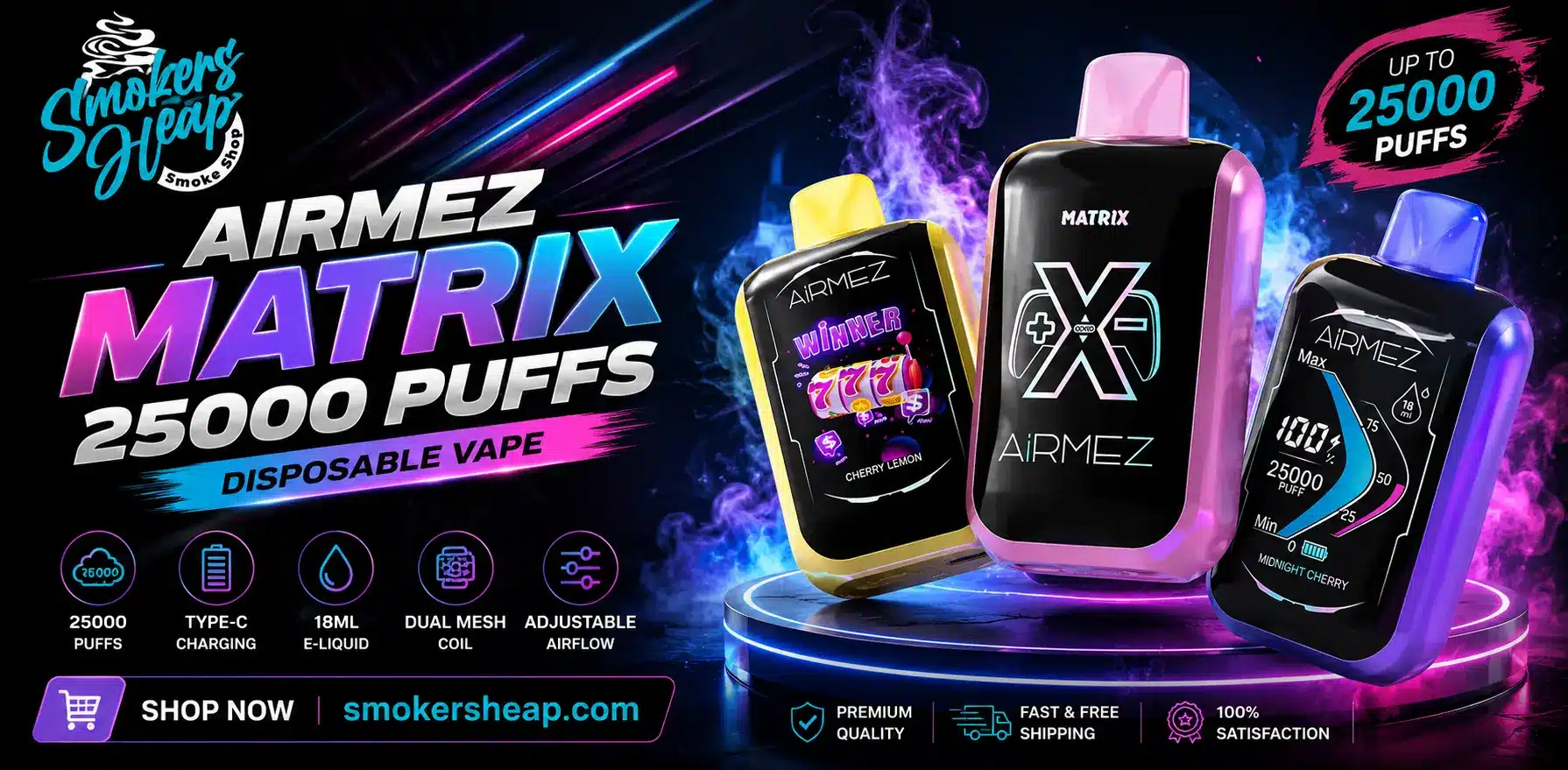 Why Vapers Are Switching to Airmez Matrix 25000 Disposable
