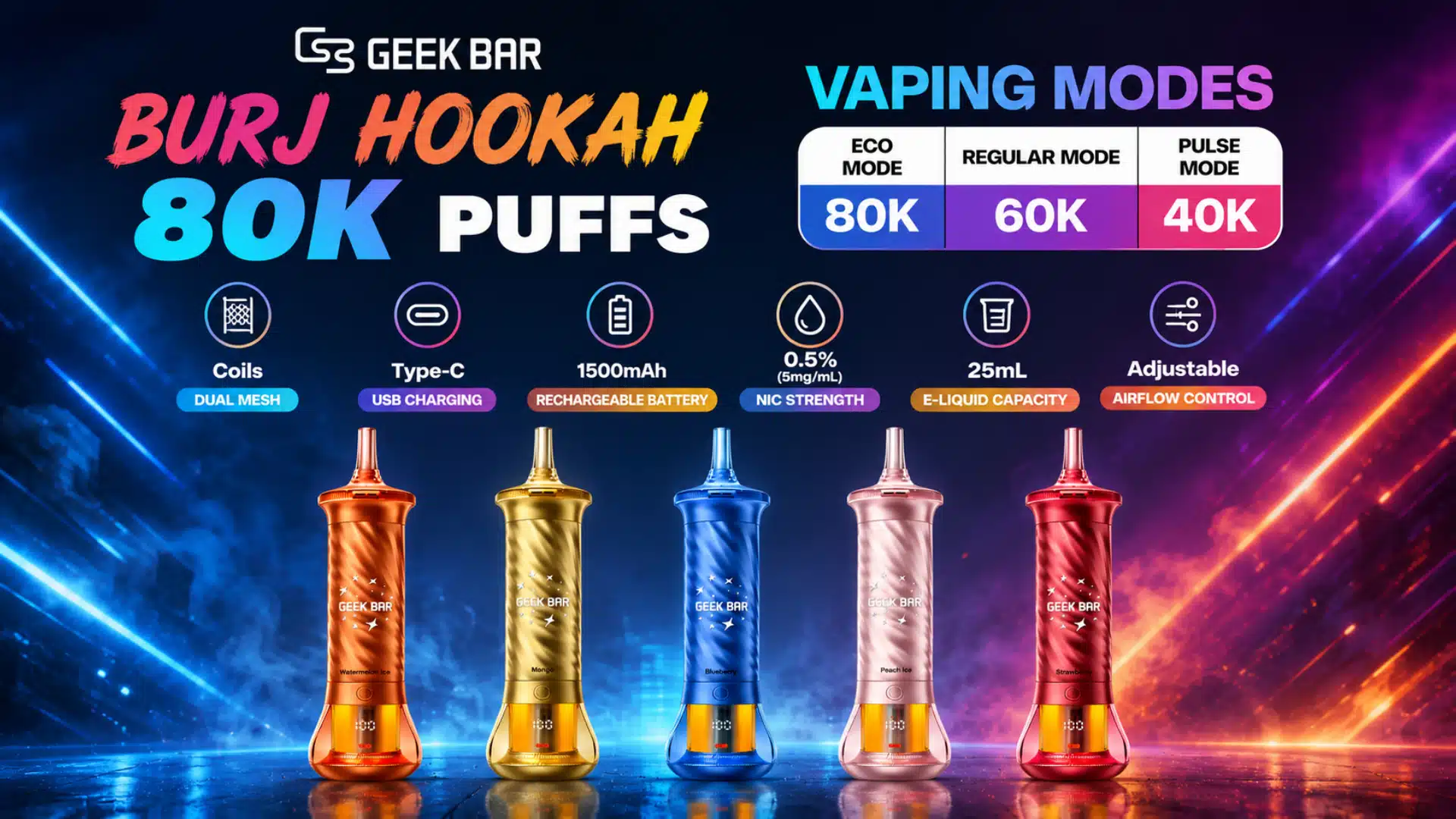 smokers heap geek bar burj 80k