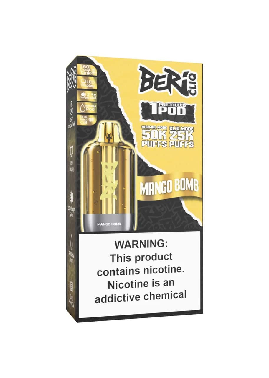 Mango Bomb Beri Cliq 50000 Puffs Disposable Vape Kit