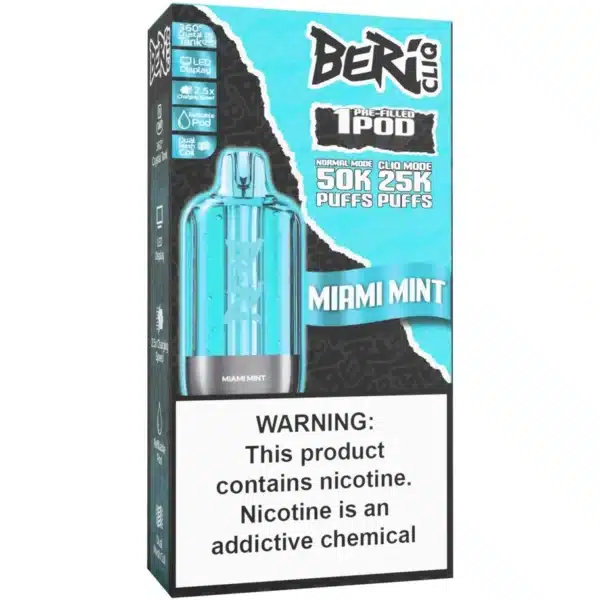 Miami Mint Beri Cliq 50000 Puffs Disposable Vape Kit