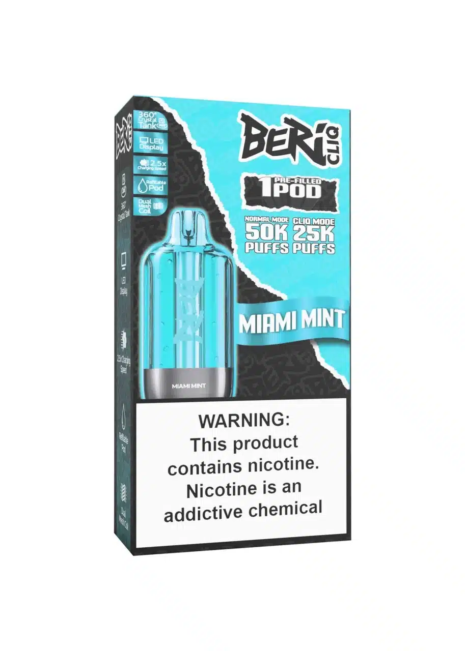 Miami Mint Beri Cliq 50000 Puffs Disposable Vape Kit