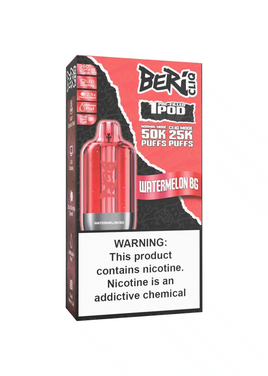 Watermelon BG Beri Cliq 50000 Puffs Disposable Vape Kit