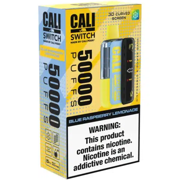 Blue Raspberry Lemonade Cali Switch 50000 Puffs Disposable Vape