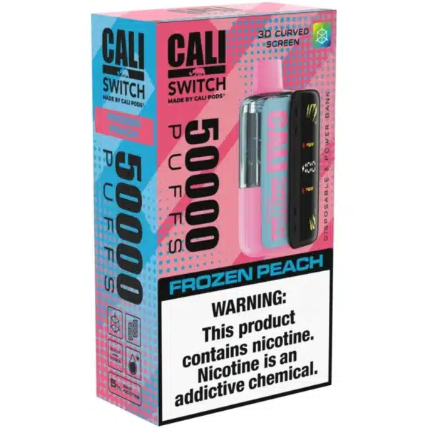 Frozen Peach Cali Switch 50000 Puffs Disposable Vape