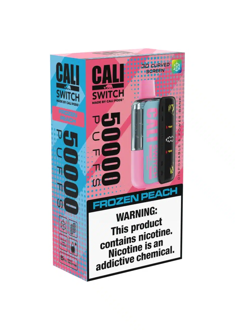 Frozen Peach Cali Switch 50000 Puffs Disposable Vape