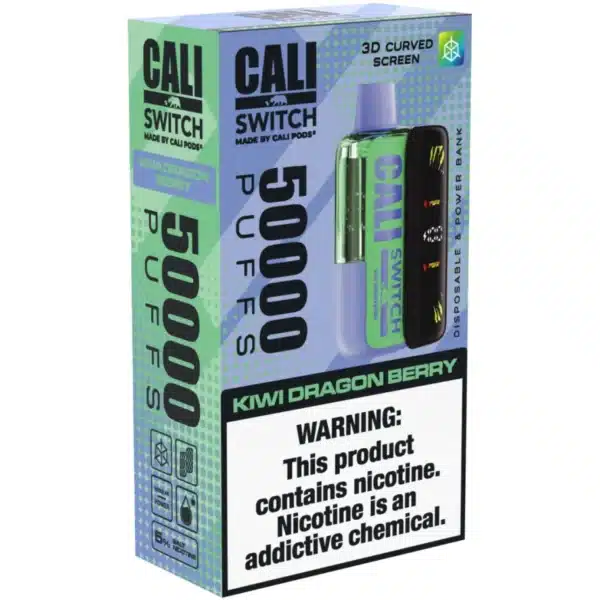 Kiwi Dragon Berry Cali Switch 50000 Puffs Disposable Vape
